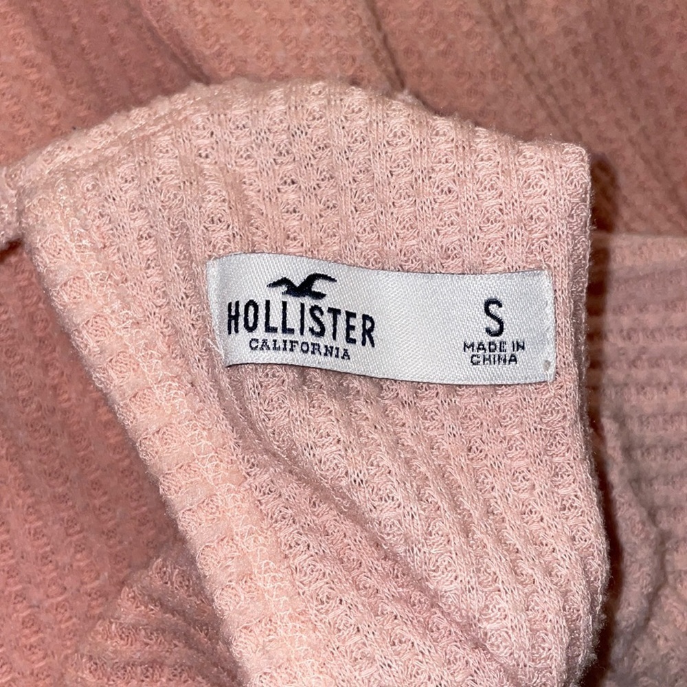 HOLLISTER long sleeve Open Back Waffle Knit shirt top in women’s XS . - Picture 9 of 10